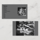 Vintage Kundenkarte Visitenkarte (Vorne/Hinten)