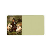 Vintage Kundenkartei Adressaufkleber (Vorne)