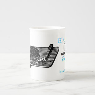 Vintage kundenspezifische Geburtstags-Tasse Porzellantasse