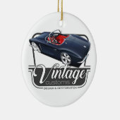 Vintage kundenspezifische Korvette Keramik Ornament (Rechts)