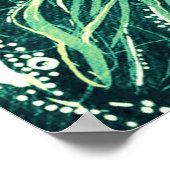 Vintage Kunst, Abstrakte Linie Kunst Poster (Ecke)