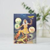 Vintage Kunst Ägyptens Postkarte (Stehend Vorderseite)