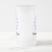 Vintage Kunst am 4. Juli Mattglas Bierglas (Mittel)