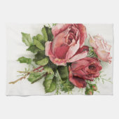 Vintage Kunst Antike Rose Handtuch (Horizontal)
