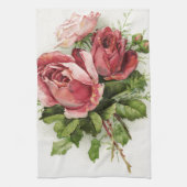 Vintage Kunst Antike Rose Handtuch (Vertikal)