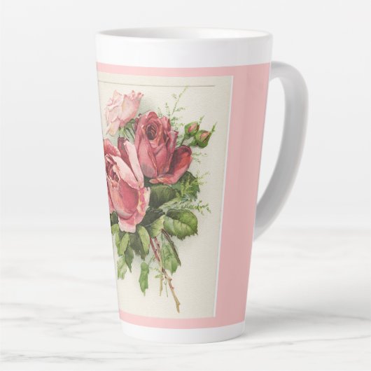 Vintage Kunst Antike Rose Milchtasse (Rechte Ecke)