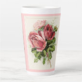 Vintage Kunst Antike Rose Milchtasse (Vorderseite)