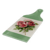 Vintage Kunst Antike Rose Schneidebrett (Ecke)