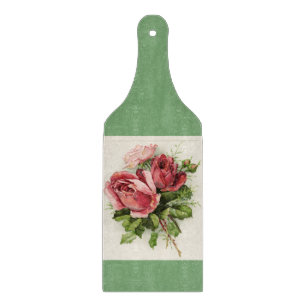 Vintage Kunst Antike Rose Schneidebrett