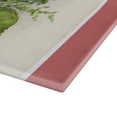 Vintage Kunst Antike Rose Schneidebrett (Ecke)