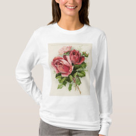 Vintage Kunst Antike Rose T-Shirt