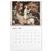 Vintage Kunst Arthurrackhams Shakespeare Kalender (Feb 2026)