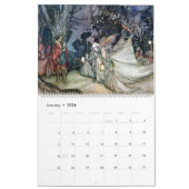Vintage Kunst Arthurrackhams Shakespeare Kalender (Jan 2026)