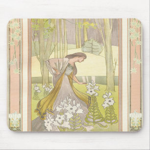 Vintage Kunst-Deko-Art Mousepad