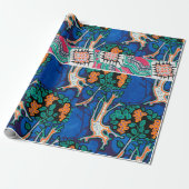 Vintage Kunst Deko & Art Nouveau Muster Verpackung Geschenkpapier (Ungerollt)