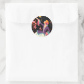 VINTAGE KUNST-DEKO-DAME 3 AUFKLEBER (Tasche)