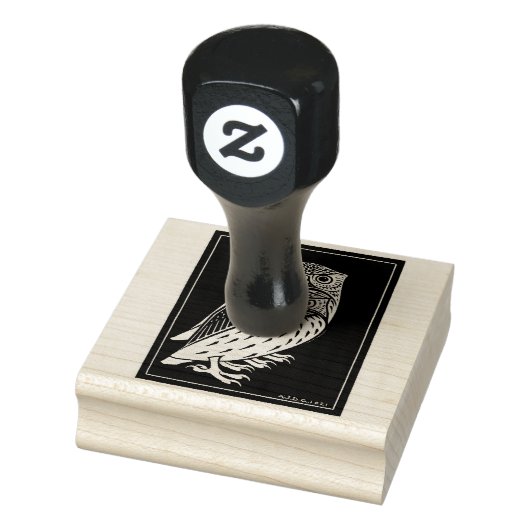 Vintage Kunst Deko Eulen Gummistempel (Stempel)