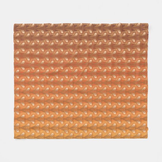 Vintage Kunst Deko Fleecedecke (Vorderseite (Horizontal))