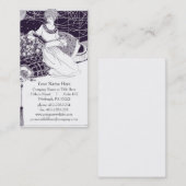 Vintage Kunst-Deko-Geschäfts-Karte Visitenkarte (Vorne/Hinten)