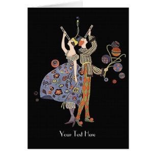 Vintage Kunst-Deko-PartyGoers personalisiert