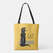 Vintage Kunst-Deko-Plakat-Katzen-Taschen-Tasche Tasche (Rückseite)