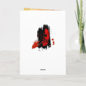 Vintage Kunst der Aquarellkunst Karte (Rückseite)