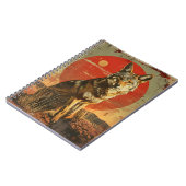 Vintage Kunst der Coyote Notizblock (Linke Seite)
