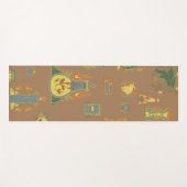 Vintage Kunst der Hexerei Yogamatte (Vorderseite (Horizontal))