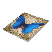 Vintage Kunst des blauen Fliese (Seite)