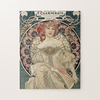 Vintage-Kunst des Künstlers Alphonse Mucha Puzzle