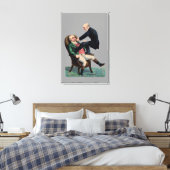 Vintage Kunst des Zahnarztes Leinwanddruck (Insitu (Schlafzimmer))