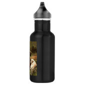 Vintage Kunst Edelstahlflasche (Rechts)