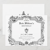 Vintage Kunst Einladung (Vorne/Hinten)