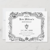 Vintage Kunst Einladung (Vorderseite)