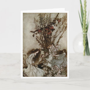 Vintage Kunst - Fairies Feel Dancey, Karte