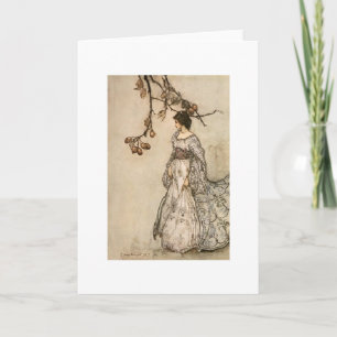 Vintage Kunst - feenhaftes Gefühl "Undancey", Karte