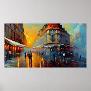 Vintage Kunst - Frankreich alt Poster