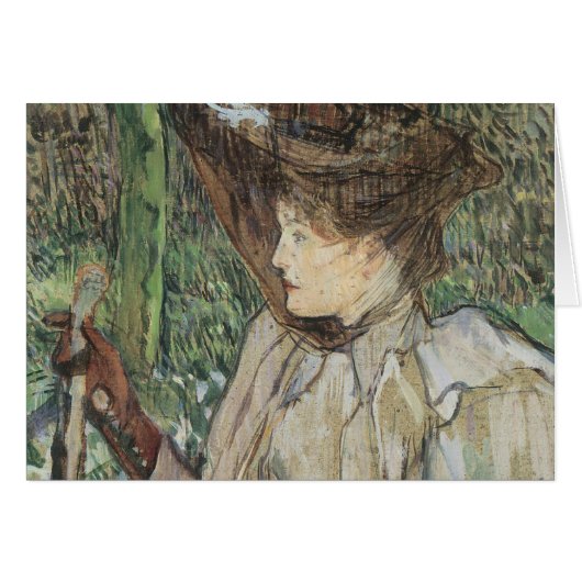 Vintage Kunst, Frauen mit Handschuhen von Toulouse (Vorderseite (Horizontal))