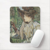 Vintage Kunst, Frauen mit Handschuhen von Toulouse Mousepad (Mit Mouse)
