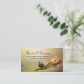 Vintage Kunst gealterte Visitenkarte (Stehend Vorderseite)