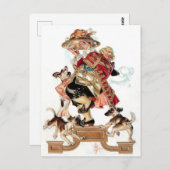 Vintage Kunst Humor Erntedank Postkarten (Vorne/Hinten)