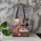 Vintage Kunst - Im Café - Fernand Lungren Platz Tasche