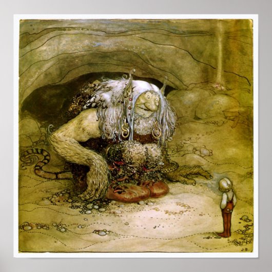 Vintage Kunst - John Bauer Fantasy Art Poster (Vorne)