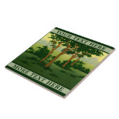 Vintage Kunst & Kunsthandwerk Stilwald-Friesenvorl Fliese (Seite)