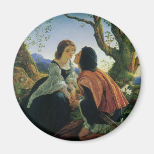 Vintage Kunst, Liebende bei Dämmerung, Sir Joseph  Magnet