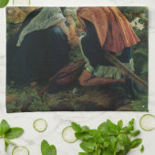 Vintage Kunst, Liebhaber der Abenddämmerung, Sir J Geschirrtuch (Gefaltet)