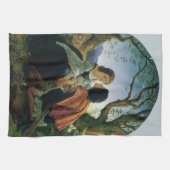 Vintage Kunst, Liebhaber der Abenddämmerung, Sir J Geschirrtuch (Horizontal)