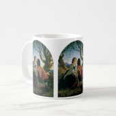 Vintage Kunst, Liebhaber der Abenddämmerung, Sir J Kaffeetasse (Vorderseite Links)