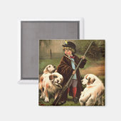 Vintage Kunst Magnet (Vorderseite/Rückseite)