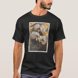 Vintage-Kunst mit drei Hauben-Hühnern von Theo Van T-Shirt